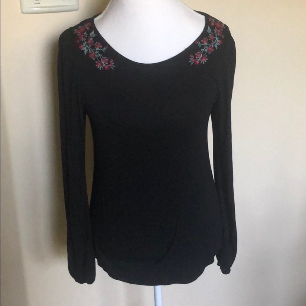 AE Soft & Sexy Floral Embroidery Shirt